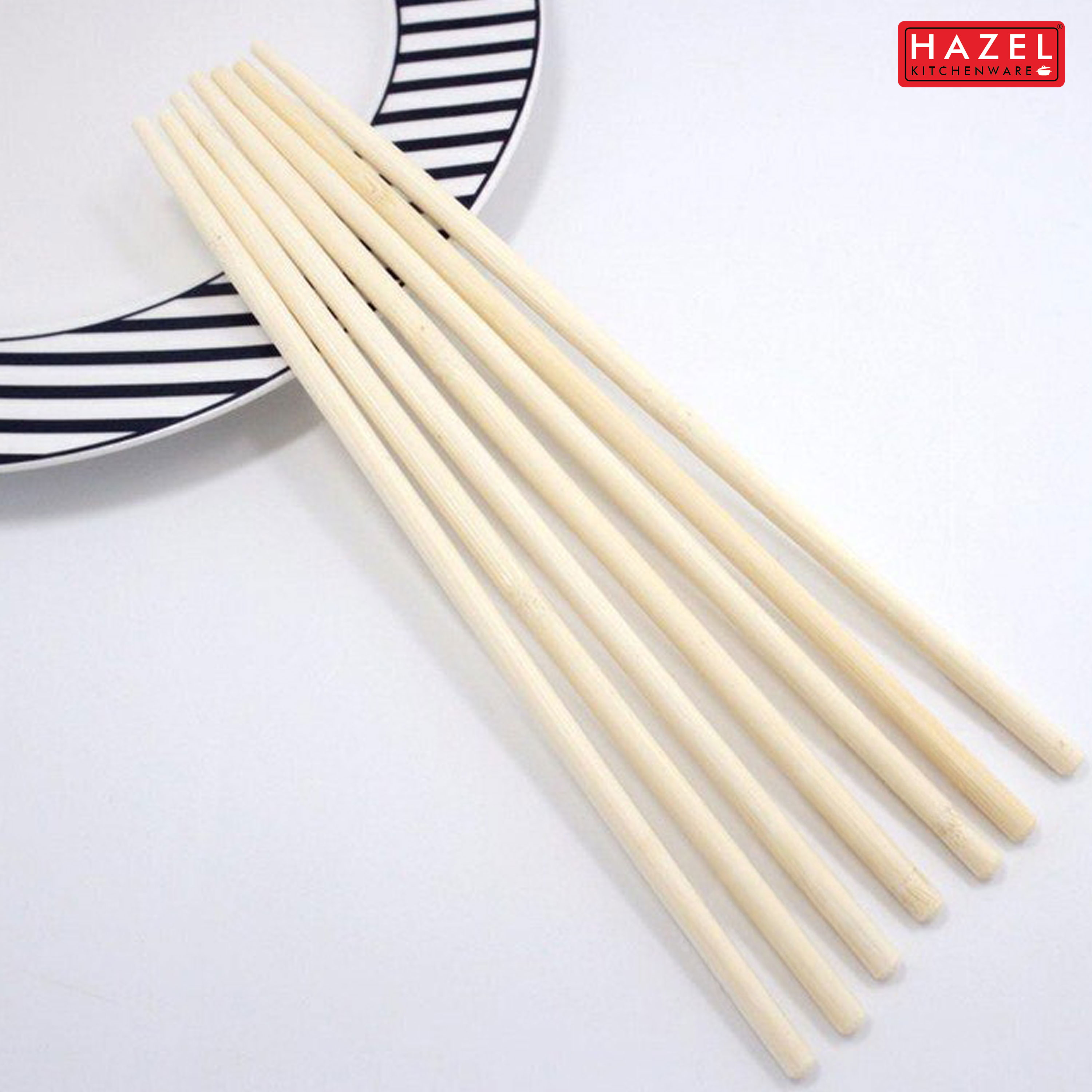 HAZEL Disposable Wooden Drink Stirrer Large | Eco-Friendly, Strong & Smooth Stirrers for Juices and Cocktails | Pack of 100
