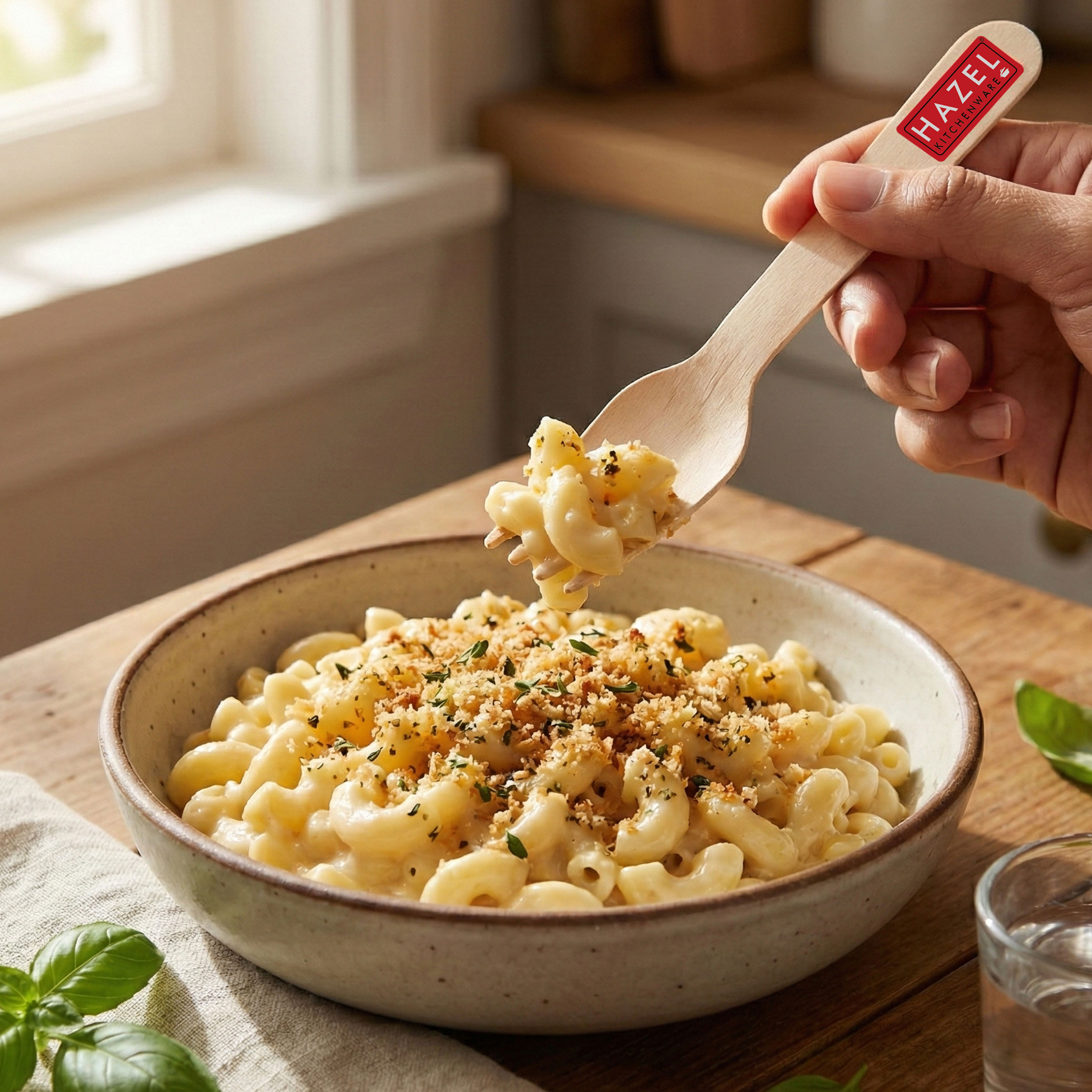 HAZEL Disposable Fork 16 CM | Strong & Hygienic Forks for Parties & Catering | Pack of 200