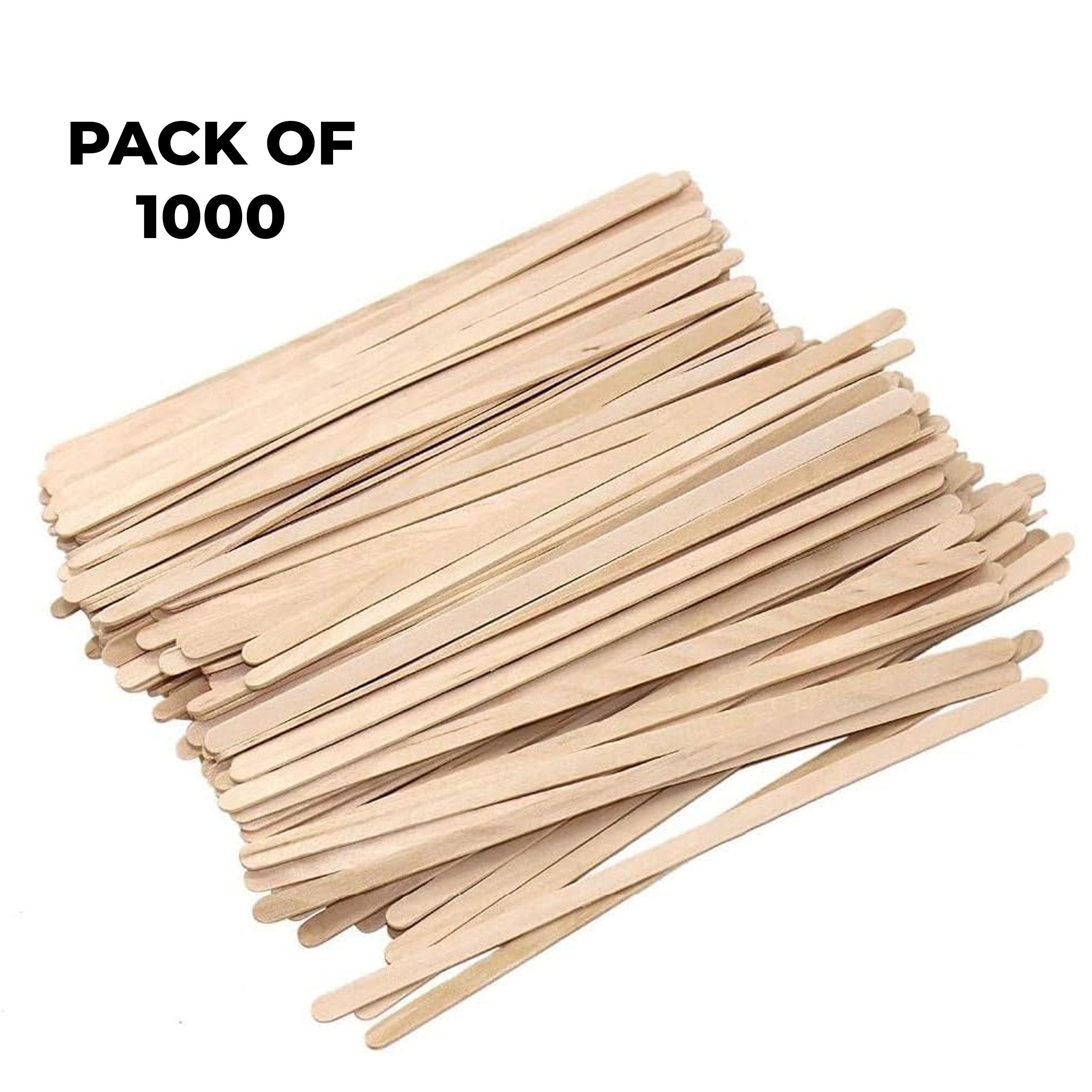 HAZEL Disposable Coffee Stirrer (Pack of 1000) | Eco-Friendly Wooden Stirrers for Tea, Coffee & Beverages | Ideal for Home, Office & Cafes