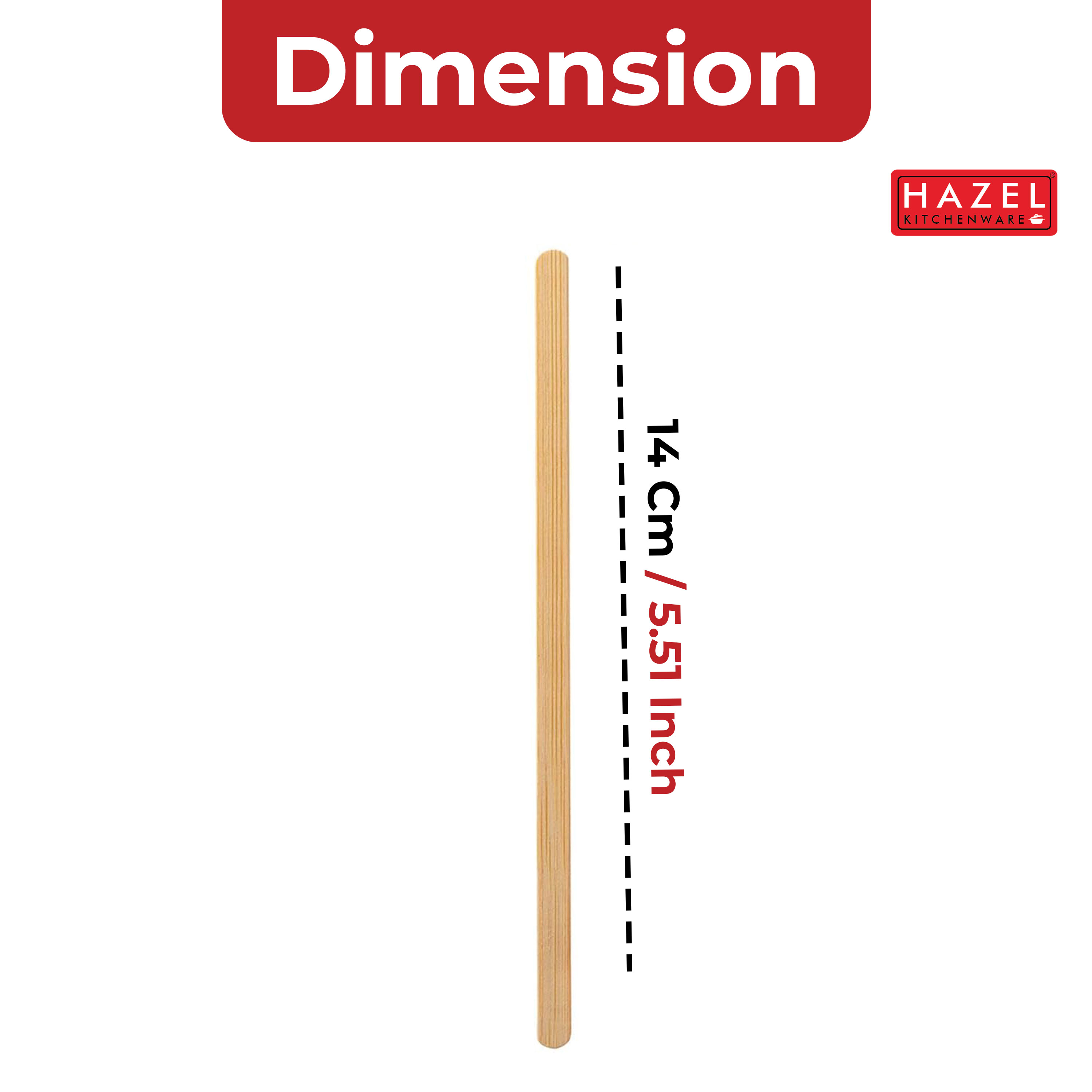 HAZEL Disposable Coffee Stirrer (Pack of 1000) | Eco-Friendly Wooden Stirrers for Tea, Coffee & Beverages | Ideal for Home, Office & Cafes