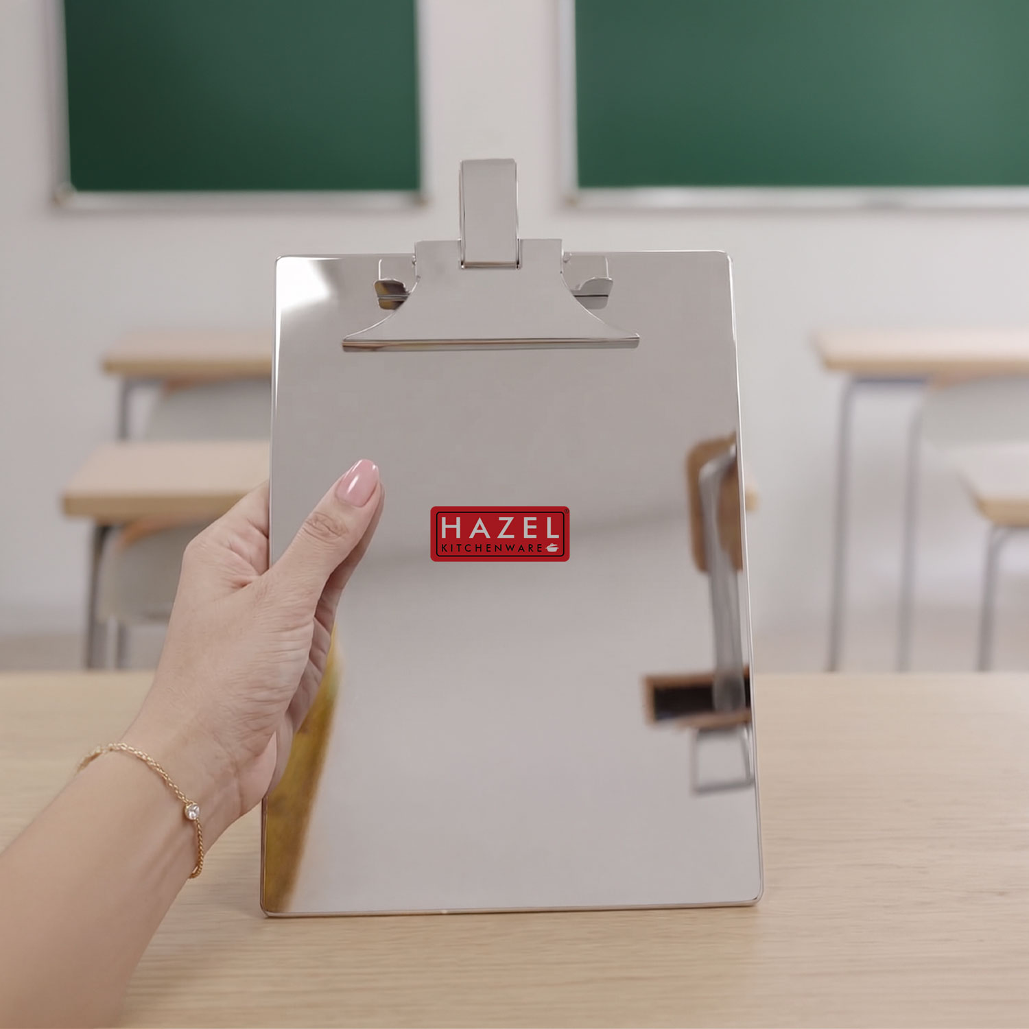 HAZEL Writing Pad Board Medium 27 cm Stainless Steel