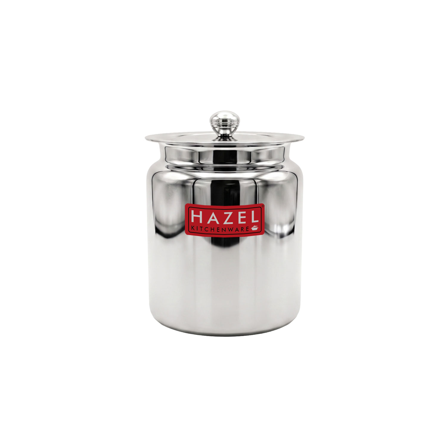 HAZEL Stainless Steel Oil / Ghee Storage Container, 800 ml, Silver