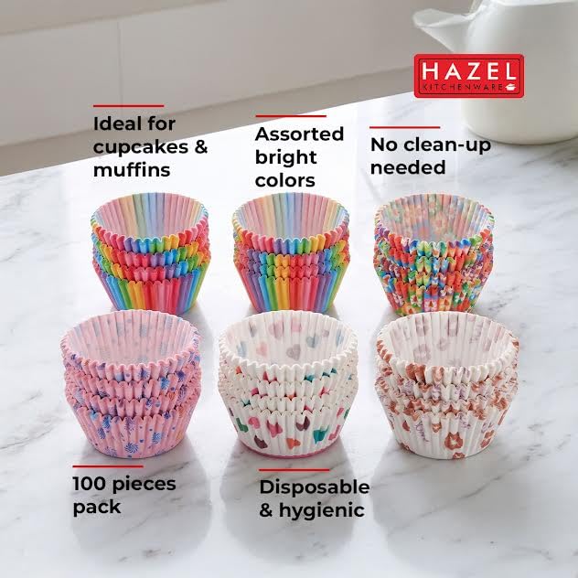 HAZEL Paper cake muffin cup mould, 100 pcs