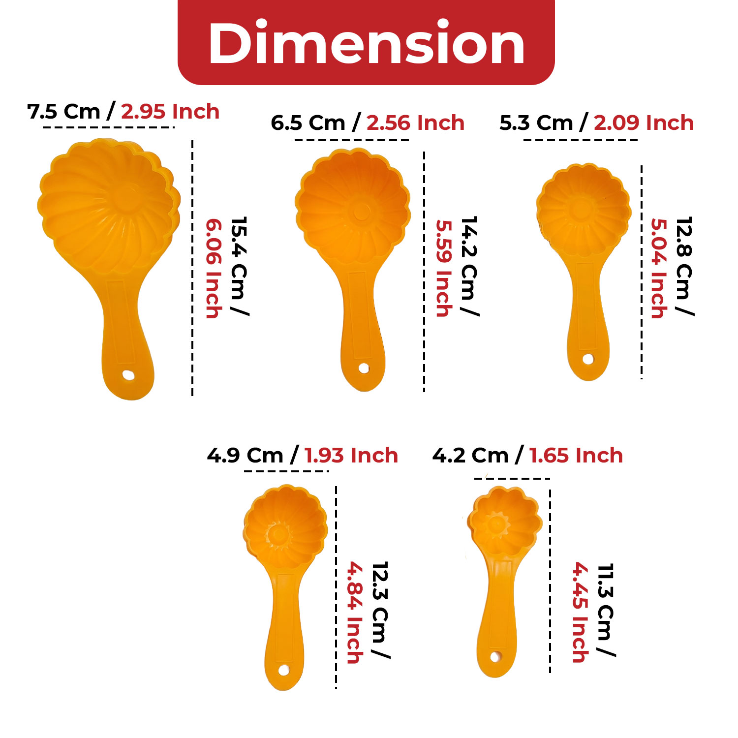 DS Prasad Mud Scoop / Prasad Offering Spoon / Prasad Vitaran / Prasad Mould