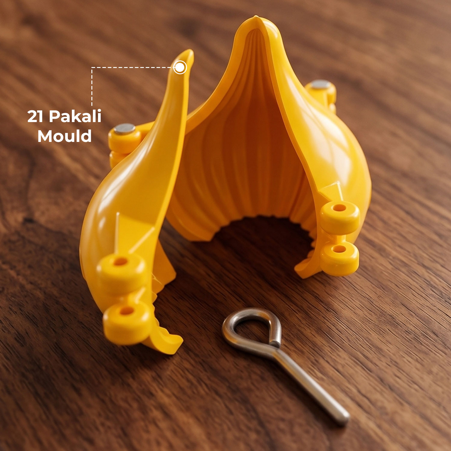 DS Plastic Modak Mould Maker for Ganpati | Chocolate Modak Shaper Sacha, 100 gram Modak