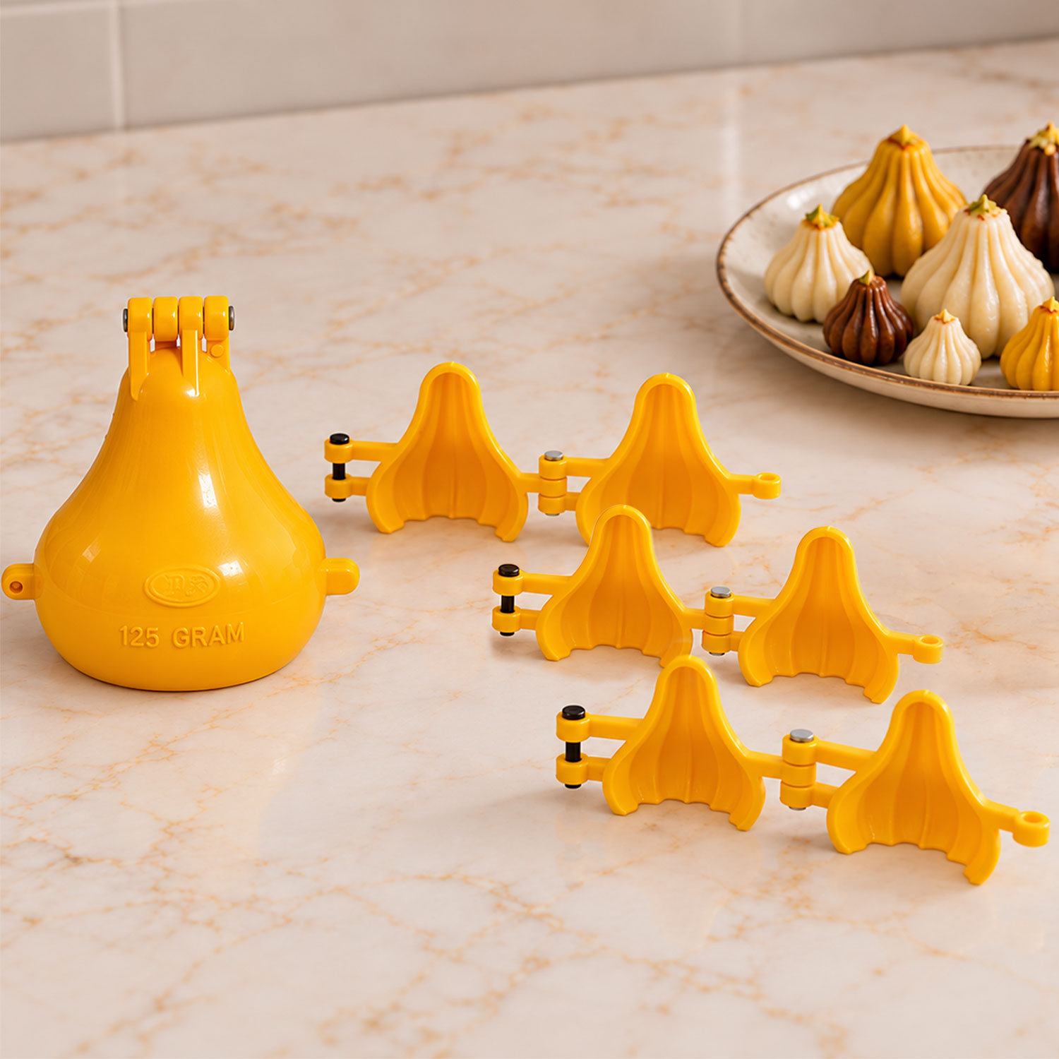 DS Ganpati Plastic Modak Sweet Mithai Chocolate Sancha Mould 4 Size Combo