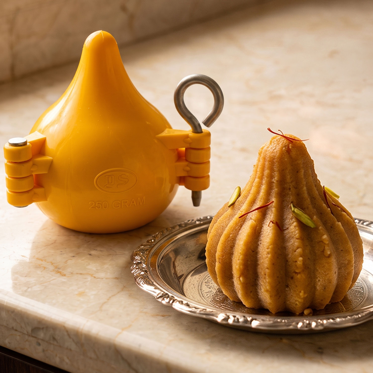 DS Plastic Modak Mould Maker for Ganpati 250g Chocolate Modak Shaper Sacha for Festivals