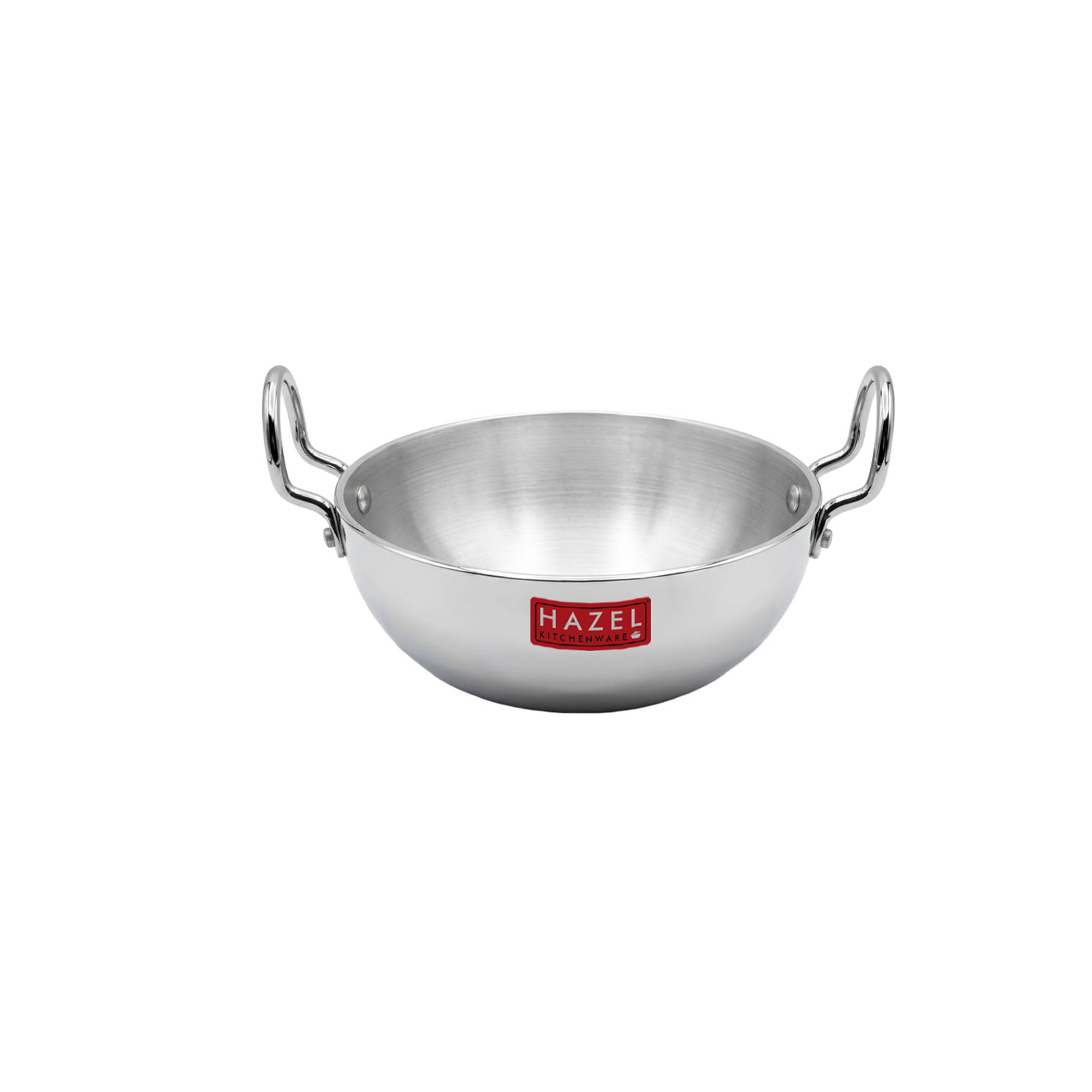 HAZEL 4mm Aluminium Kadhai with Handle | Aluminium Small Kadai