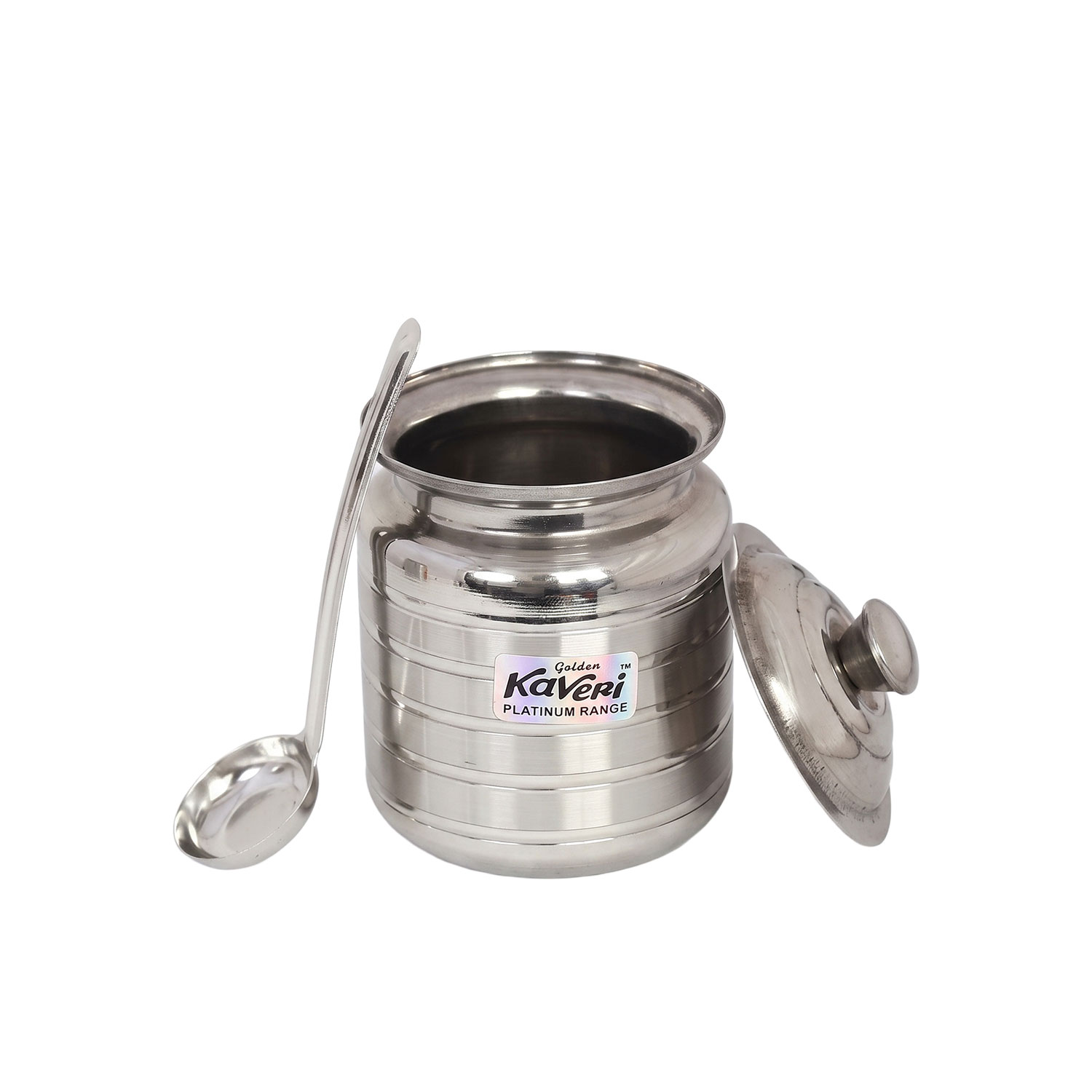 Kaveri Stainless Steel Kitchen Storage Ghee Dani Oil Pot Container, 350 ML
