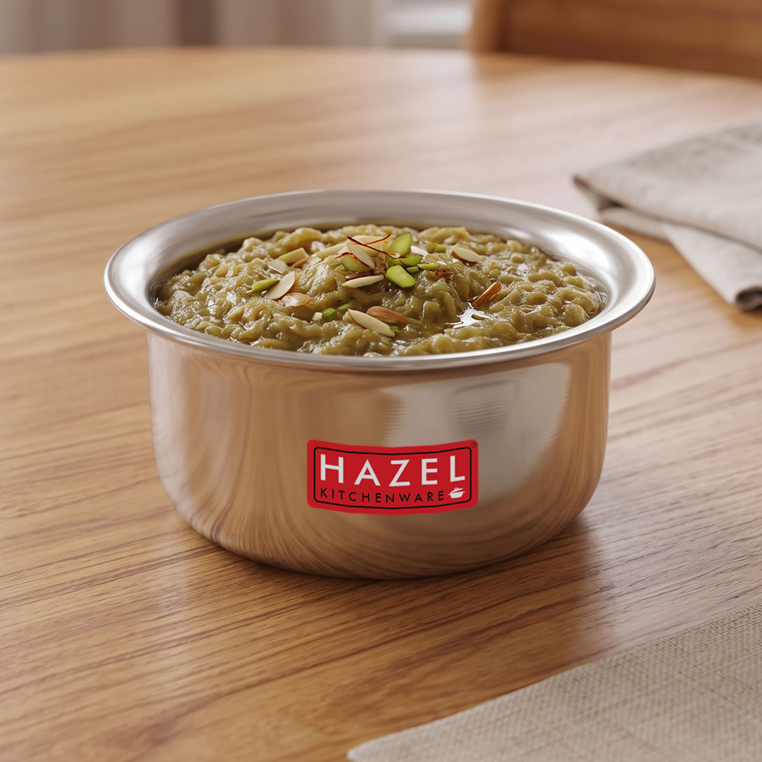 HAZEL Aluminium Tope (2000 ML, 1pc) Silver