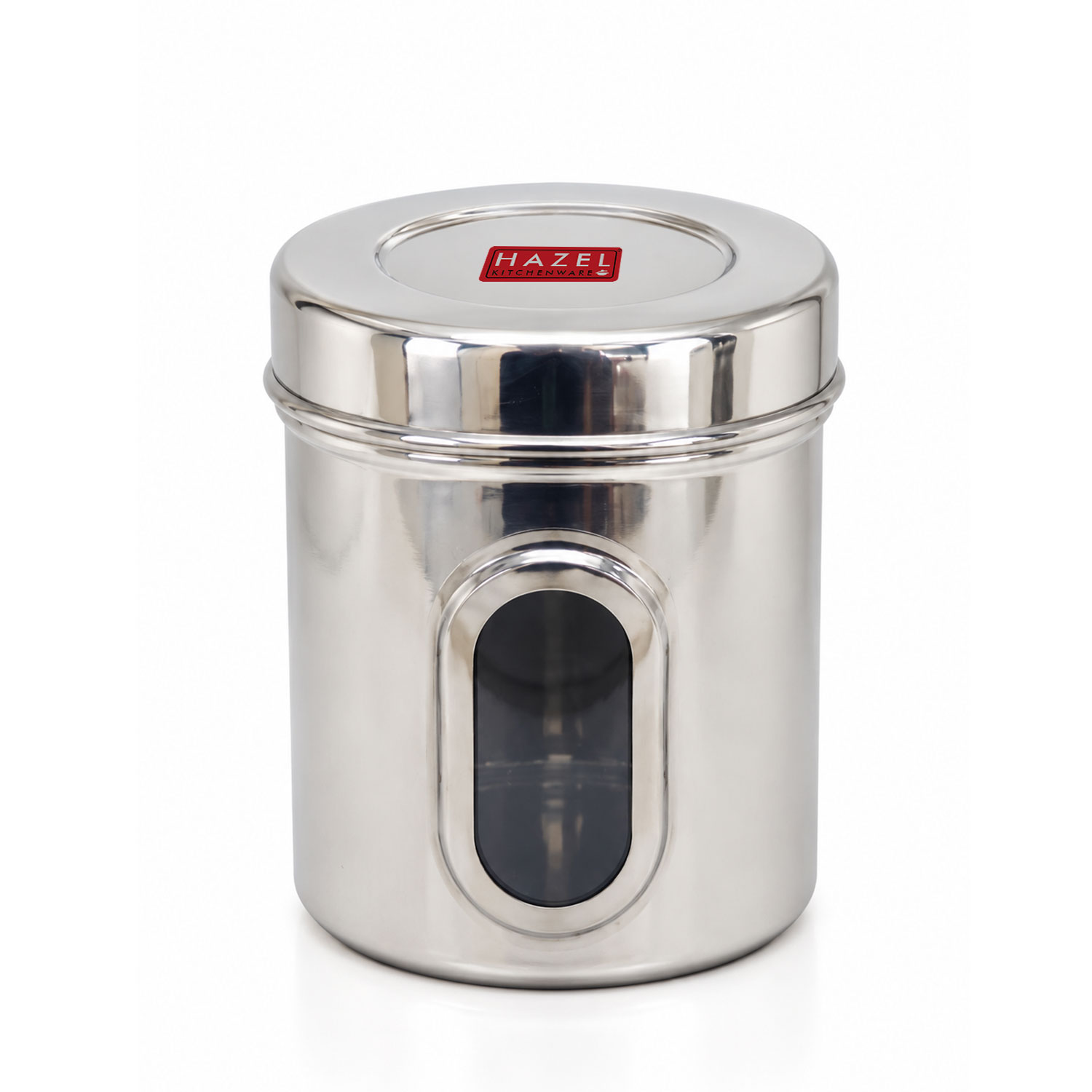 HAZEL Steel Container for Kitchen Storage | Transparent Kitchen Storage Containers, 1400 ML, Set of 4