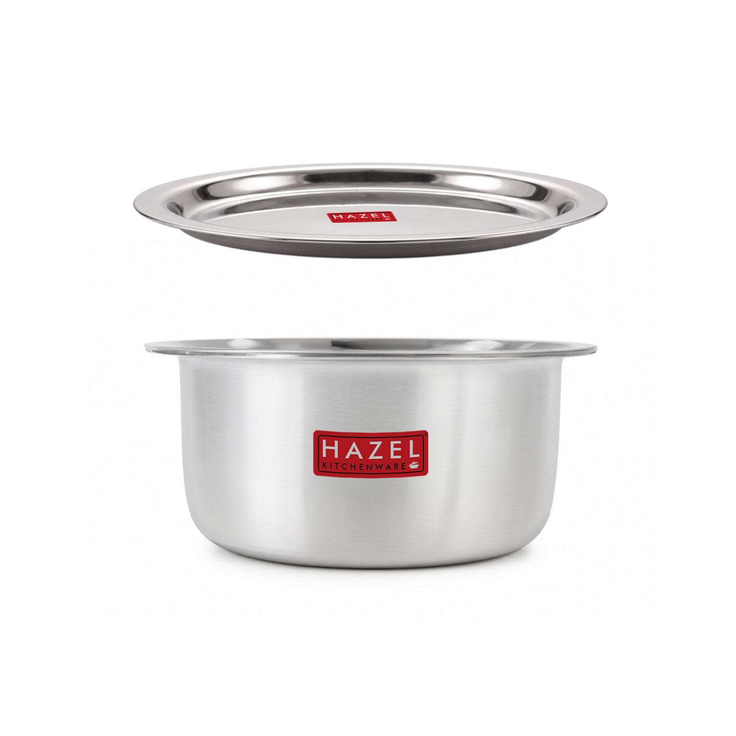 HAZEL Aluminium Tope with Lid | Food-Grade Aluminium Kitchen Utensils for Traditional Indian Cooking |Combo of Tope with Lid, 3500 ml