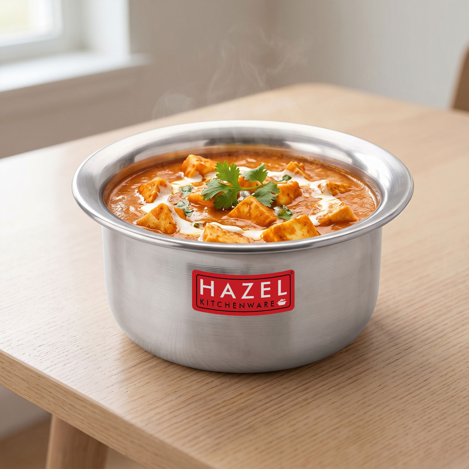 HAZEL Aluminium Tope (3100 ML, 1pc) Silver