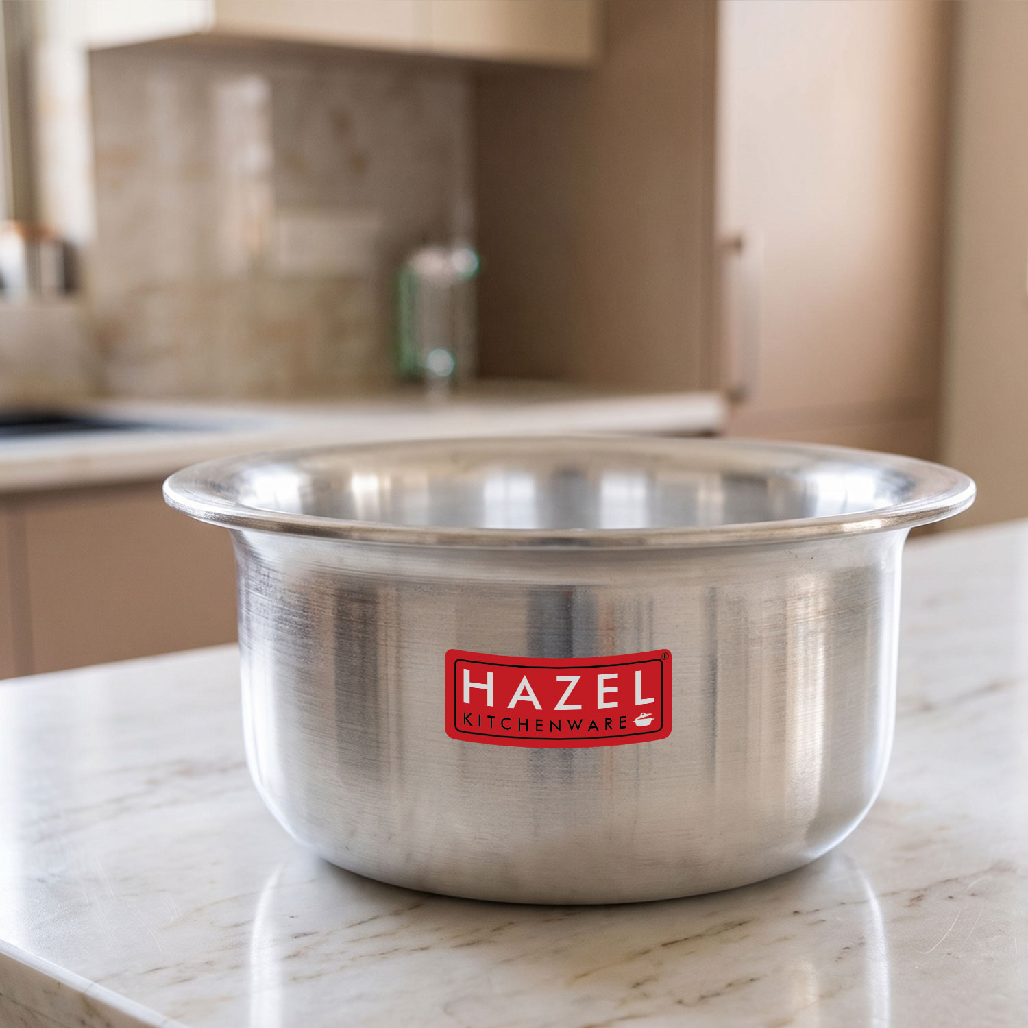 HAZEL Aluminium Tope (3100 ML, 1pc) Silver