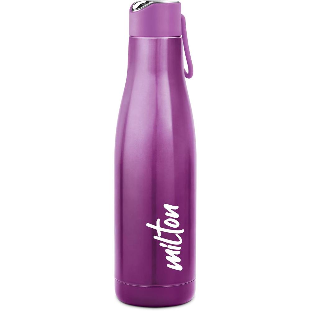 Milton Fame 800 Thermosteel Water Bottle 760 ml, 24 Hr Hot and Cold I Leak Proof Lid, ISI Certified I Vacuum Insulated I for Office, Gym, School I Purple