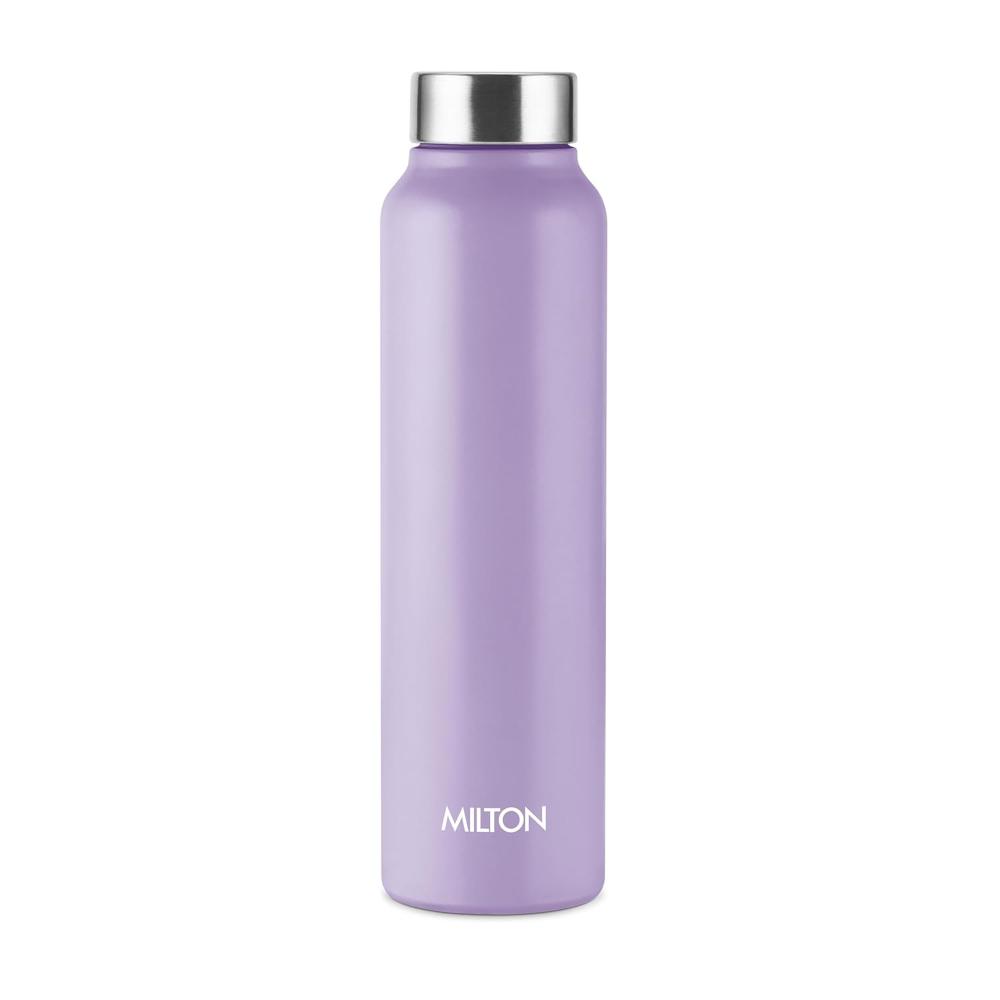 Milton Flint Stainless Steel Water Bottle I ISI Certified I Soft Powder Coat Premium Finish I Leak Proof - Light Weight I for Office, School, College, 980 ml, Purple
