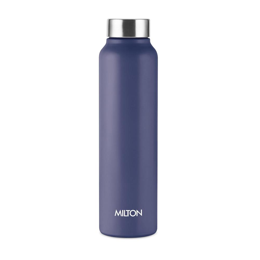 Milton Flint Stainless Steel Water Bottle I ISI Certified I Soft Powder Coat Premium Finish I Leak Proof - Light Weight I for Office, School, College, 980 ml, Neon Green