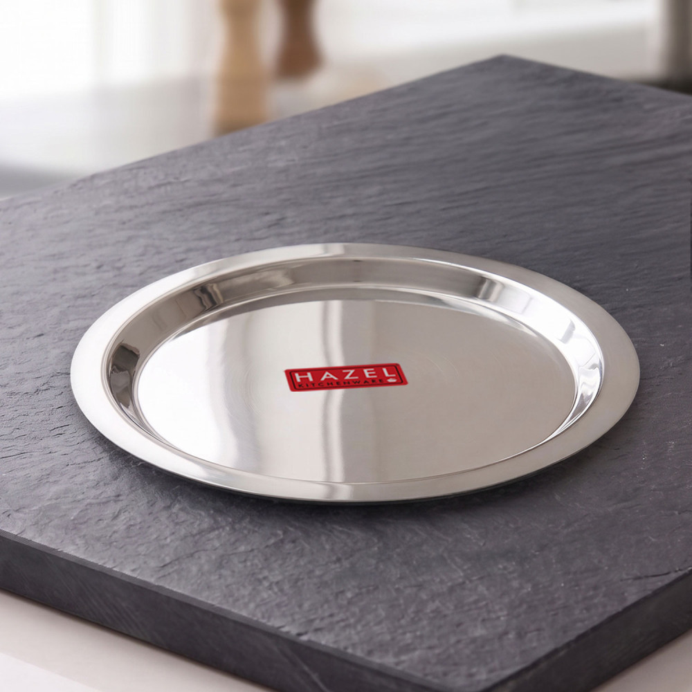 HAZEL Stainless Steel Lid Tope Cover Plates Ciba For Kadhai Vessels Pot Tope, 20 cm