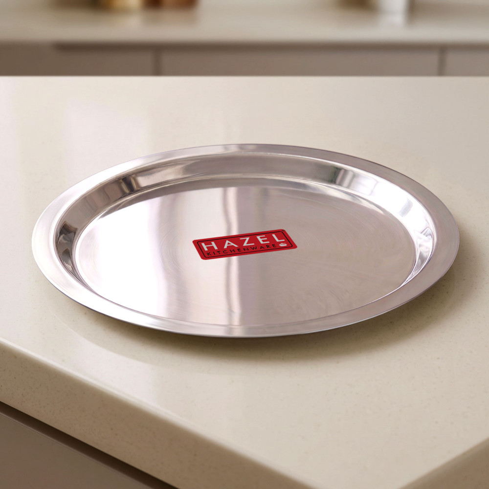 HAZEL Stainless Steel Lid Tope Cover Plates Ciba For Kadhai Vessels Pot Tope, 30 cm