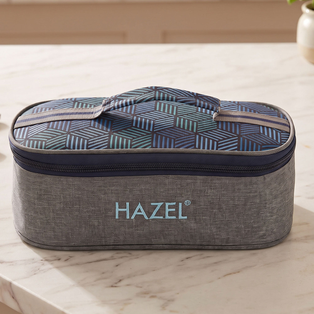 HAZEL Lunch Bag for Office Men and Women | Lenght 27 cm x Height 8.8 cm Water Resistant Tiffin Bag for Kids to School | Tiffin Cover Bag Only, Flat Bag