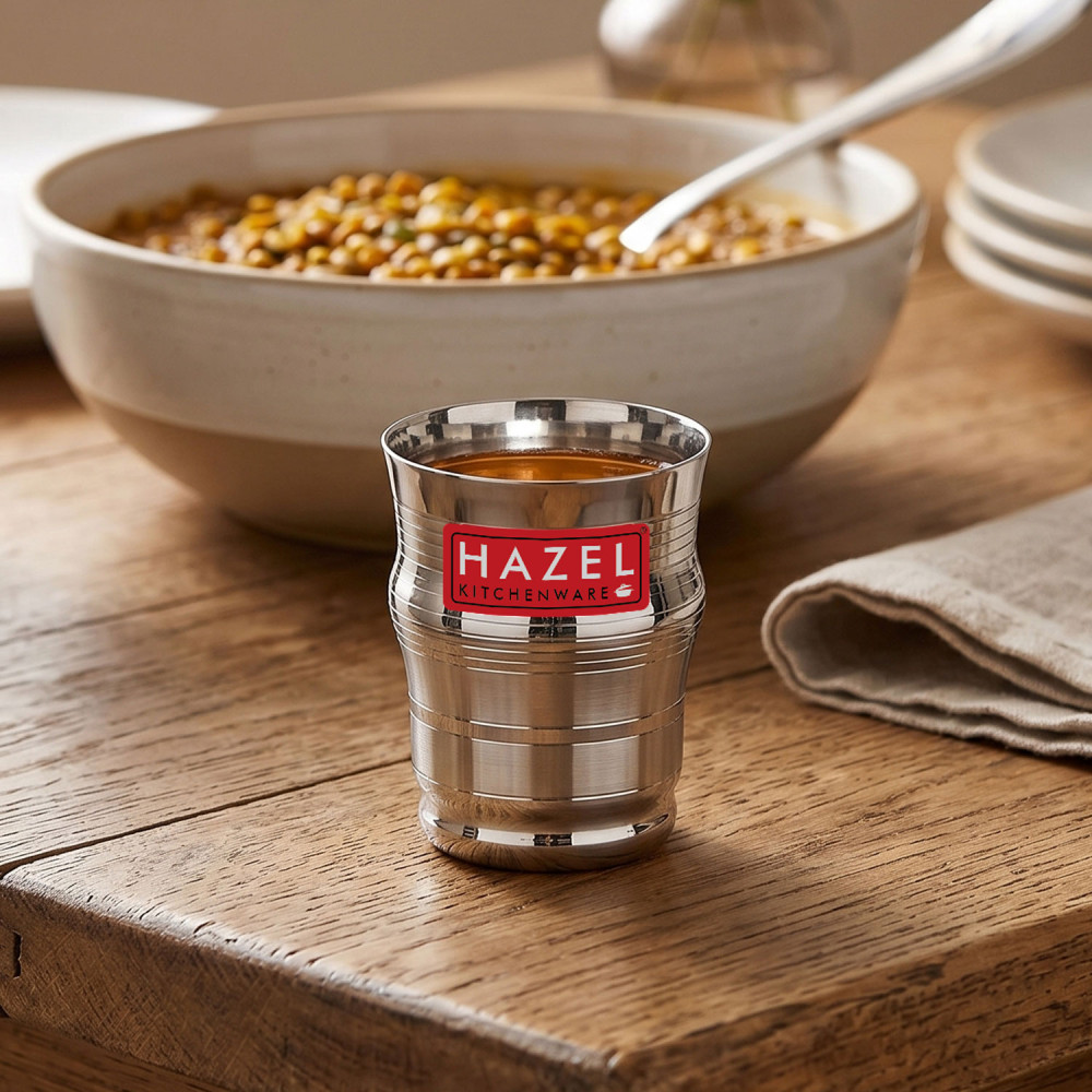 HAZEL Stainless Steel Kids Glass Set of 1 - 200ml | Lightweight Water, Juice Cups for Toddlers