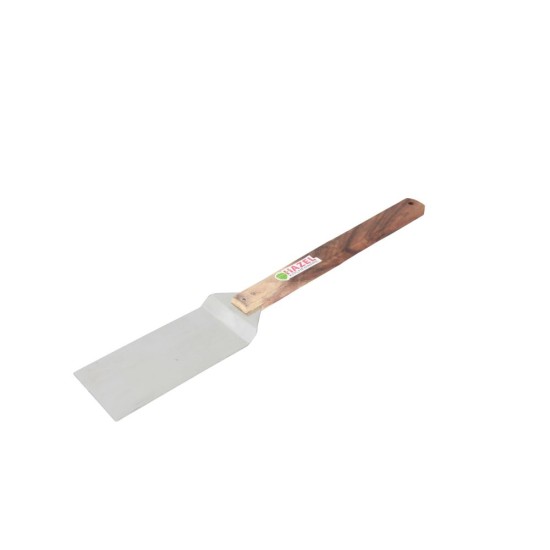 HAZEL Steel Pizza Lifter with Wooden Handle, 46.5 cm, Silver