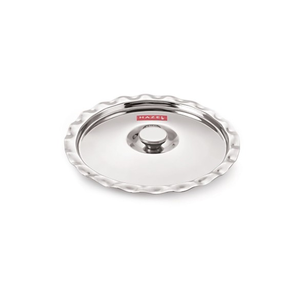 HAZEL Stainless Steel Utensil Cover Lid, 15 cm, Silver