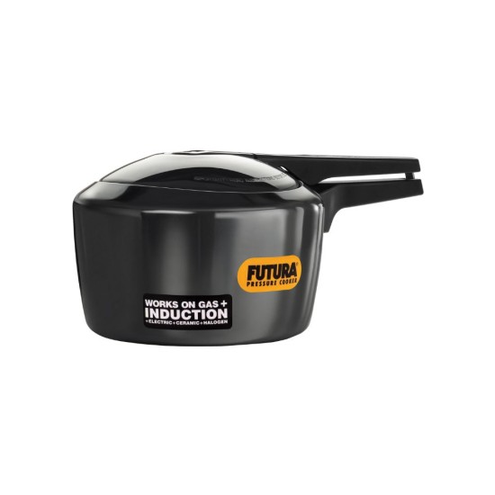 Hawkins Futura 3 Litre Pressure Cooker, Hard Anodised Inner Lid Pressure Cooker, Induction Cooker, Pan Cooker, Black (Ifp30), 3 Liter