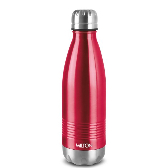 Milton Duo Deluxe-750 Thermosteel Bottle Hot & Cold Vacuum Insulated Water Tea Coffee Flask, 700 ML, Maroon