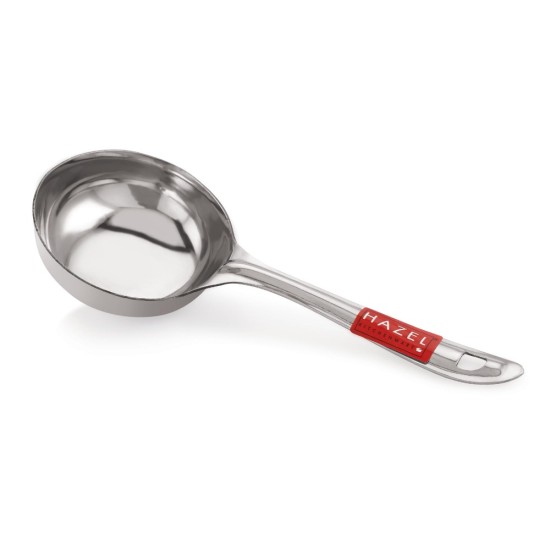 HAZEL Stainless Steel Round Dosa Ladle Laddle Spoodle Spoon, 8 cm Dia