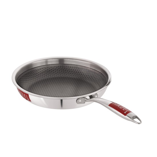 HAZEL Nonstick Fry Pan 24 cm with Honeycomb Coating | 1.5L Triply Frying Pan | Induction Compatible