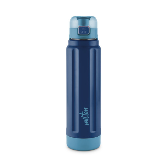 Milton Taurus 900 Steel Thermoware Cold PU Insulated, Leak Proof Water Bottle 640 ml Bottle (Pack of 1, Black, Steel)