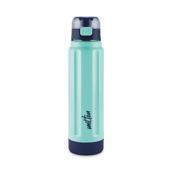 Milton Taurus 900 Steel Thermoware Cold PU Insulated, Leak Proof Water Bottle 640 ml Bottle (Pack of 1, Green, Steel)