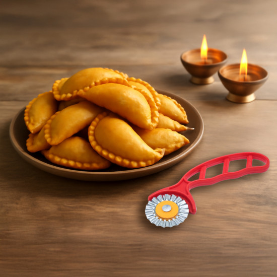 DS Plastic Roller Cutter for Pizza Cutter, Pastry Cake Slicer & Sandwich