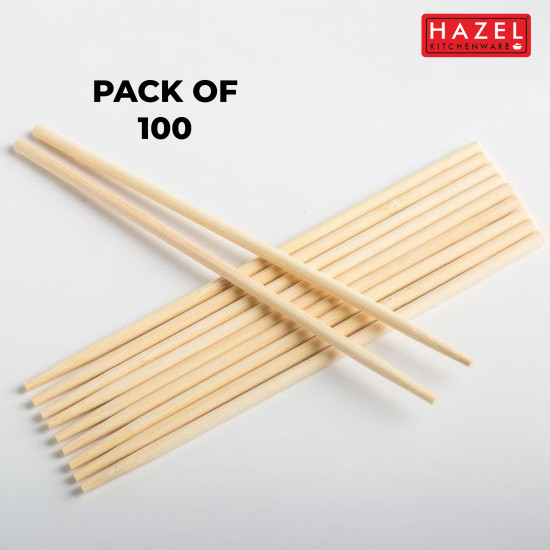 HAZEL Disposable Wooden Drink Stirrer Large | Eco-Friendly, Strong & Smooth Stirrers for Juices and Cocktails | Pack of 100
