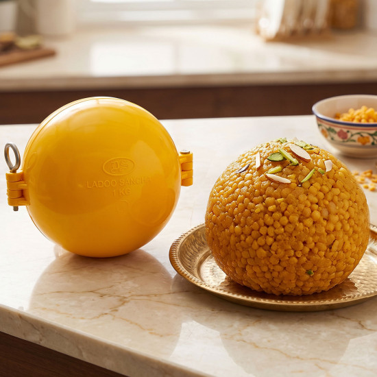 DS Ladoo Sancha 1 Kg | Spherical Ladoo Maker Mould for Kitchen | Easy Ladoo Shaper for Festivals & Celebrations