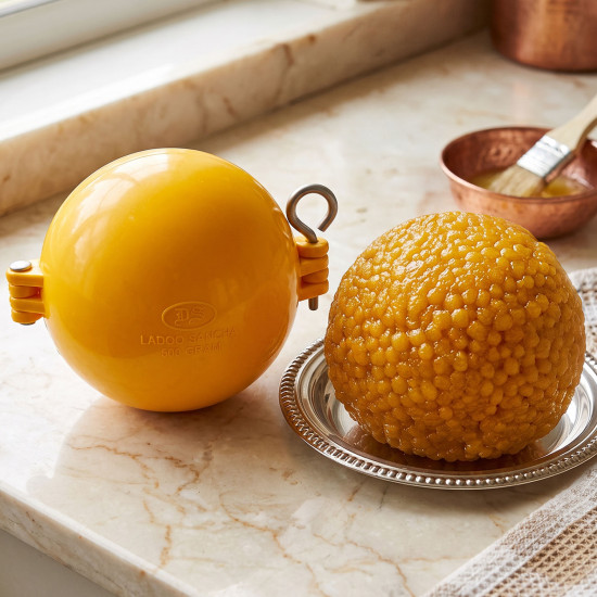 DS Ladoo Sancha 500 Gram | Medium Size Ladoo Maker Mould for Kitchen | Easy Round Ladoo Shaper for Festivals & Prasadam