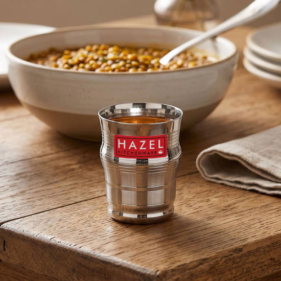 HAZEL Stainless Steel Kids Glass Set of 1 - 200ml | Lightweight Water, Juice Cups for Toddlers